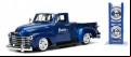 Just Trucks - Chevy 3100 Pick Up 1953 Blue 1:24 Scale Diecast Vehicle (Model Car)