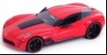 Big Time Muscle - Chevy Corvette Sray 2009 Red 1:24 Scale Diecast Vehicle (Model Car)