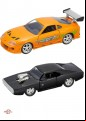 Fast And Furious - Don's Charger And Brian's Supra 1:32 Scale Diecast Hollywood Ride Twin Pack (Model Cars)