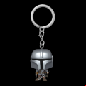 Star Wars: Mandalorian - Mandalorian With Dark Saber Keychain (Pop! Vinyl)