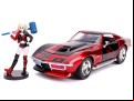 Batman - Harley Quinn 69 Corvette 1:24 Scale Hollywood Ride (Model Car)