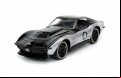 Big Time Muscle - Corvette StRay ZL-1 1969 Black 1:24 Scale Diecast Vehicle (Model Car)
