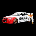 Street Fighter - Nissan Skyline GTR R34 With Ryu Figure 1:24 Scale Diecast (Model Car)